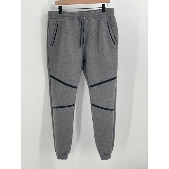 piazza man Other - Piazza Man Sweatpants Jogger Men Size XL Gray Black Drawstring
